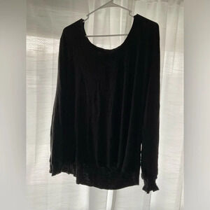 Women’s Maurices basic black long sleeve tee size 3XL